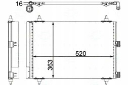 Behr Hella Service 85908564 BRH Brh8fc 351 303-374 air conditioning condenser citroen + driver assistant #33