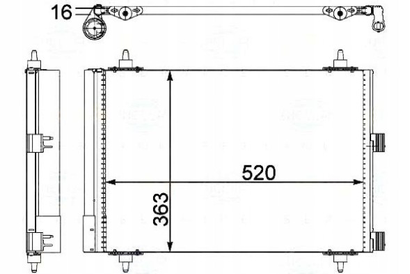Behr Hella Service 85908564 BRH Brh8fc 351 303-374 air conditioning condenser citroen + driver assistant #33