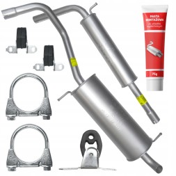 Ferroz ADFZ-L0D96E2L1P3T4B2 Muffler set volkswagen polo iv 9n 1.4 55 kw 2001-2009 hatchback