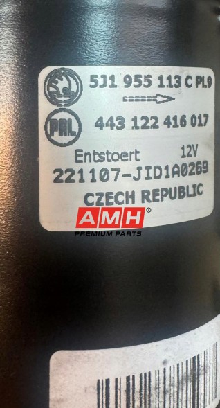 Skoda OE  Original front wiper mechanism skoda fabia 5j1955023 amh5j195