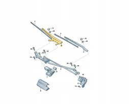 Audi OE  Wiper arm right passenger audi q7 4l1955408b