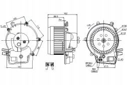 Nissens PRO/87111 NIS Blower mercedes c (cl203) c t-model (s203) c (w2 + collision assistant #34