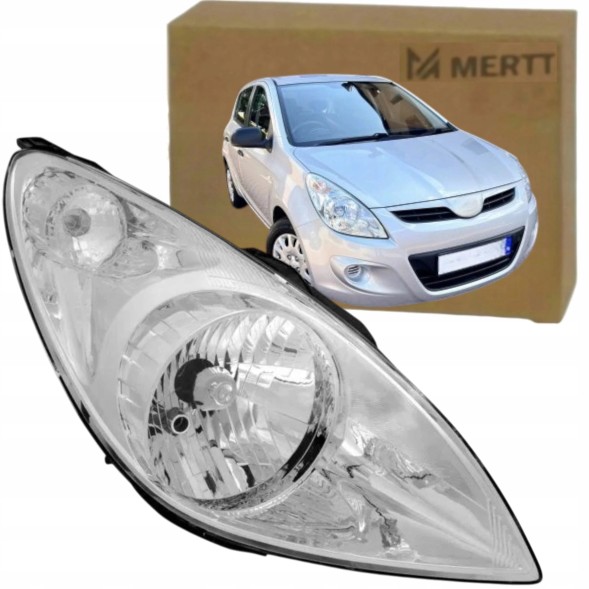 Mertt  Headlight right new 92102-1j010 hyundai i20 2008-2012