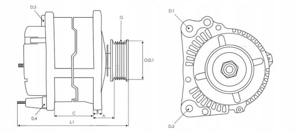 AS-PL A2025 Alternator as-pl a2025