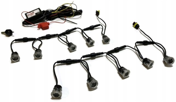CHINA  Daytime running lights 5 led round point flex