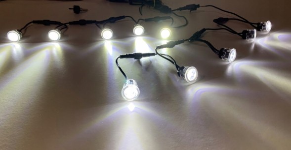 CHINA  Daytime running lights 5 led round point flex