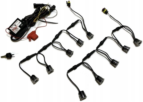 CHINA  Daytime running lights 5 led round point flex