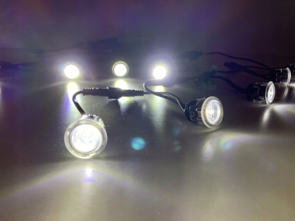 CHINA  Daytime running lights 5 led round point flex