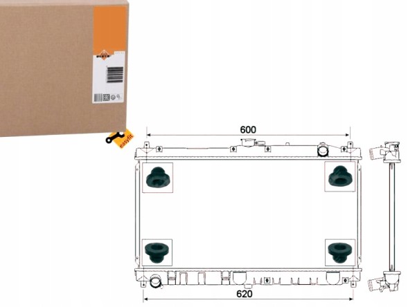 NRF NRF53317(iMOTO) Engine cooler mazda mx-5 ii 1.6/1.8 05.98-10. + Driver's essential #37
