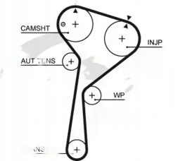 Gates Timing set + water pump kp15578xs gates
