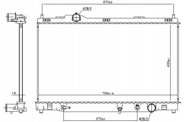Nissens 606167 Engine cooler lexus gs 3.5h 02.06-11.11 nissens