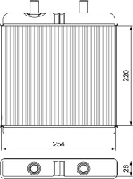 Valeo Valeo 811539 heat exchanger, interior heating