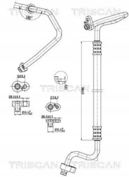 Triscan 9010 29032 Air conditioning cable 9010 29032 triscan audi a3