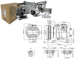 Nissens 890017 NIS/GIFT Acura mdx 3.5 03.01-12.05 n air conditioning compressor + driver assistant #31