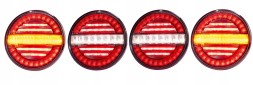 Fristom FT-213 FT-214 Rear lamp led round lamps set trailer tow truck semitrailer autotow truck