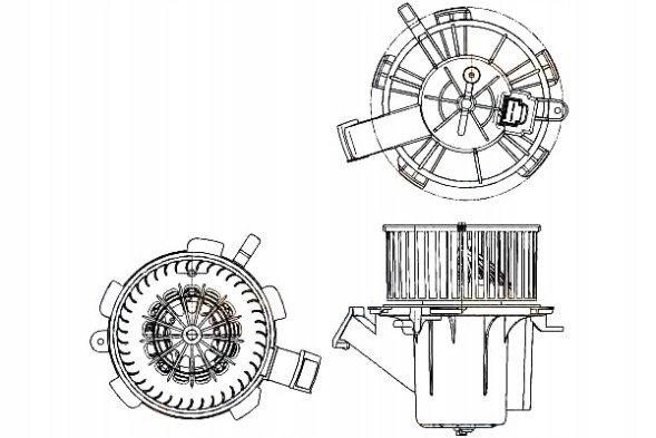 Hella HEL8EW 351 040-641(EXT) Hella blower fan hella 4518301600 4518300 + collision set #30