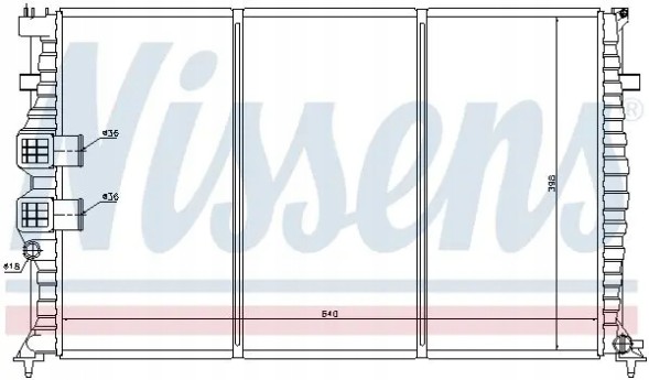 Nissens  Water cooler 63749 nissens peugeot 406