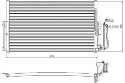 Nissens Air conditioning condenser opel vectra b 1.6-2.5 09.95 + collision assistant #34