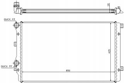 Nissens Engine cooler audi a3 tt seat altea altea xl + driver's essential #37