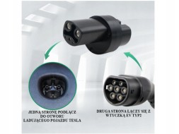 WOLLER 20kW ETUI TYP2 USA EU 80A Adapter car charging case 20kw typ2 ac to tesla us entry to europe