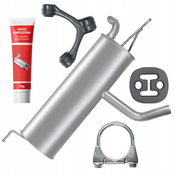 Ferroz FRZ-S2W73T8S9F2O5Y7 Final silencer volkswagen vw golf 6 vi 08 - 12 1.4i hatchback freebie