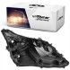 Vroomer HB-RX-AL20-15-1-PROJECTOR-LED-R Headlight lamp box housing lexus rx iv rx350 rx450h 15-19 led right