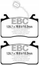 EBC DP42325R Brake pads yellowstuff ebc brakes alfa romeo giulia 952 stelvio