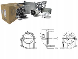 Nissens NIS87047/RS1 Blower fan nissens dea23003 5991054 60930 + set collision #23