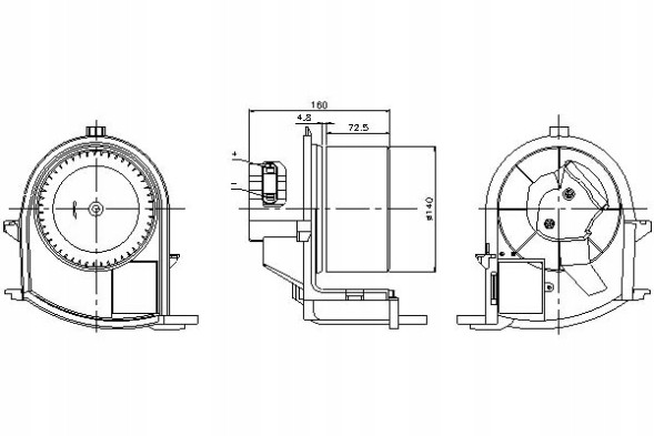 Nissens NIS87047/RS1 Blower fan nissens dea23003 5991054 60930 + set collision #23