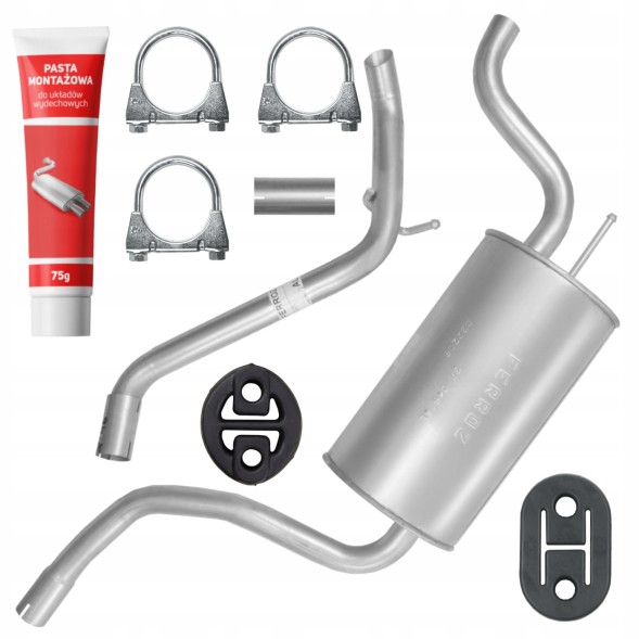 Ferroz ADFP-B2I16R9M8O6X3F7 End muffler kia ceed i 1 ed 1.4 1.6 2006-2012 hatchback