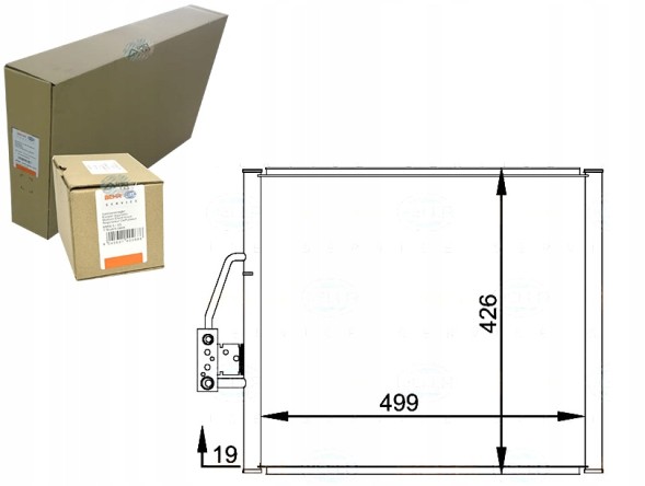 Behr Hella Service 8FC 351 300-001 BRH/GIFT Condenser behr hella 8378438 6453 53630 052250n + driver assistant #31