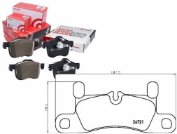 Brembo 59084871 BRE Brep 65 030 brake pads porsche cayenne 10- rear + driver assistant #33