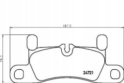 Brembo 59084871 BRE Brep 65 030 brake pads porsche cayenne 10- rear + driver assistant #33