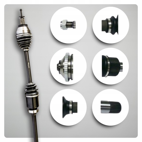 BRV  Half axle right ford mondeo iv (ba7) 1.6 tdci 1.8 tdci 2.0 tdci manual new