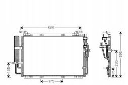 Valeo PRO/818075 VAL Air conditioning condenser hyundai matrix 1.6/1.8 06.0 + collision assistant #34