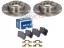 Meyle  Audi a2 (8z0) 2002-2005 2x discs + brake pads rear + plates 230mm
