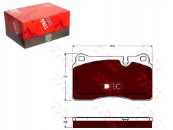 TRW Land rover brake pads front range rover 4x4 + collision assistant #34