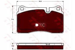 TRW Land rover brake pads front range rover 4x4 + collision assistant #34