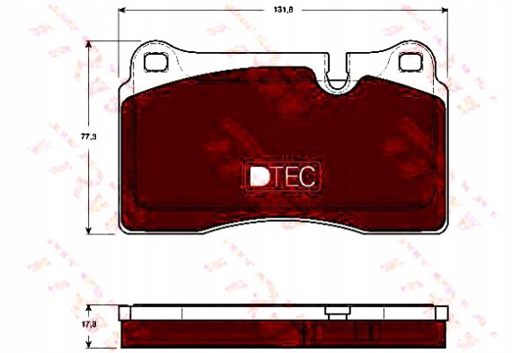 TRW  Land rover brake pads front range rover 4x4 + collision assistant #34