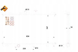 NRF PRO/517588 NRF Engine cooler toyota corolla 1.3-1.8 05.92-10. + Collision assistant #34