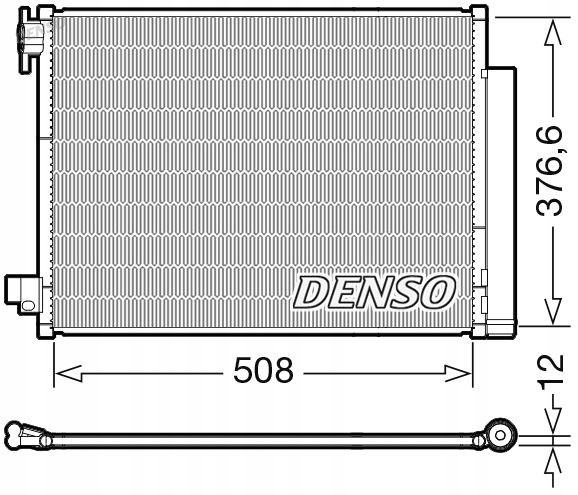 Denso  Condenser renault twingo iii - denso dcn23052