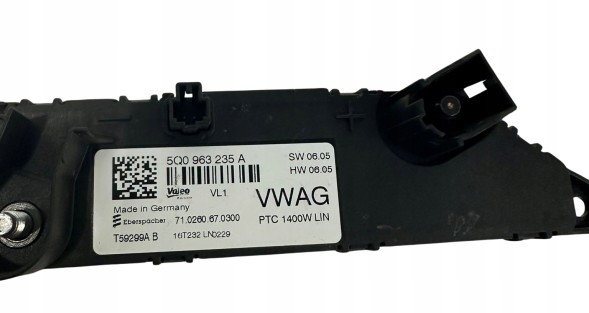 Volkswagen OE 5Q0963235A 5Q0 963 235 A Valeo 5q0963235a electric heater