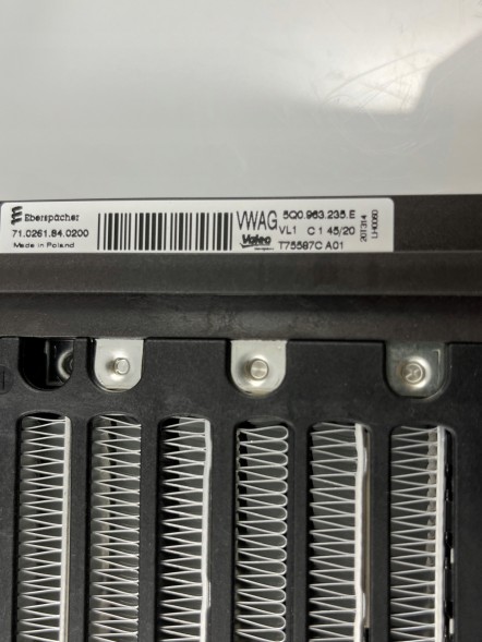 Volkswagen OE  Vw volkswagen golf vii passat b8 arteon electric heater 5q0963235e