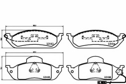 Textar PRO/2319303 TEX Brake pads mercedes front w163 ml textar + collision assistant #34