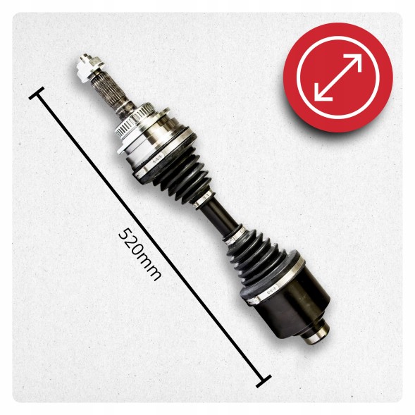 BRV  Drive shaft left mazda bt-50 2.5 mrz-cd 4x4 2006->