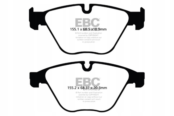 EBC DP42103R Brake pads yellowstuff ebc brakes bmw 5 series f10 520 525 528 530