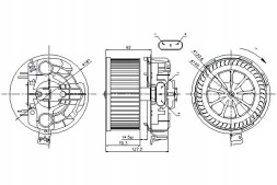 Nissens 87043/NIS Nissens renault grand scenic ii blower, megane i + driver assistant #28