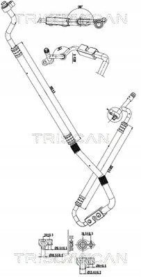 Triscan 9010 16014 Air conditioning cable 9010 16014 triscan ford
