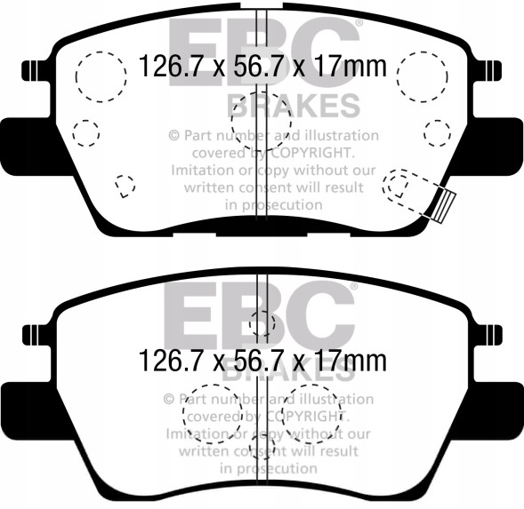 EBC  Brake pads ultimax2 ebc brakes opel ampera e vauxhall ampera e