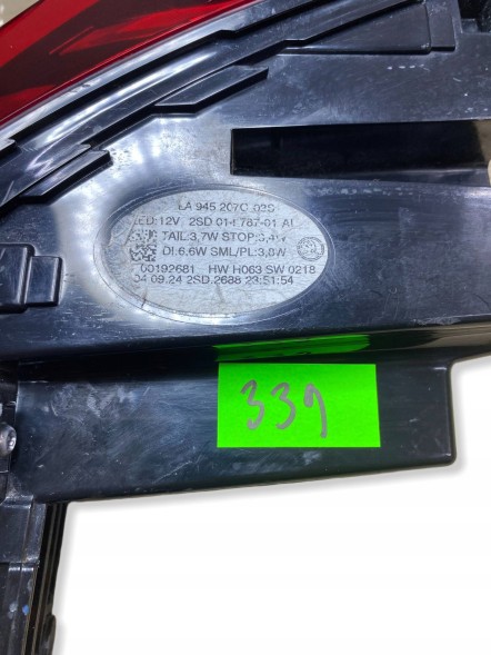 Skoda OE 15LA945207C Skoda enyaq iv rear lamp left crystal lighting led 5la945207c